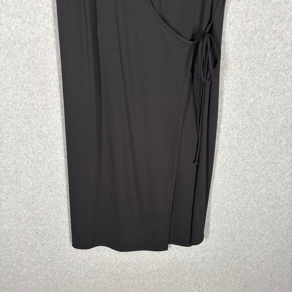 Lane Bryant Dress 14 16 Wrap‎ Strap Tie Stretch Modest Career Church Quiet Basic - Picture 3 of 9